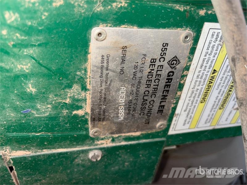 Greenlee 555C Electric Conduit Pipe Bending Machine 파이프레이어 도저