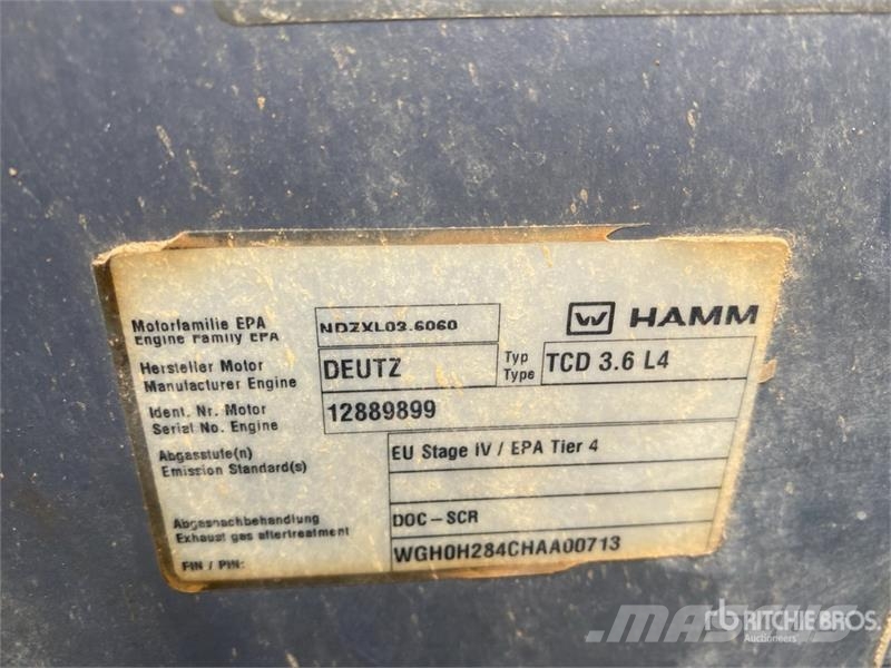 Hamm H12iP Padfoot Drum Compactor مداحل أحادية الأسطوانة