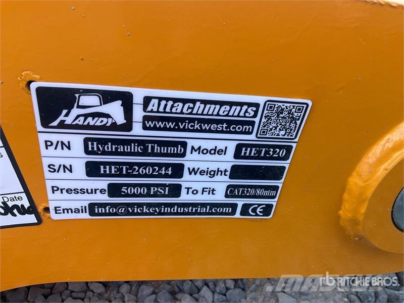 Handy HET320 Excavator Thumb - Fits Cat 320 (Unused) Lopaty