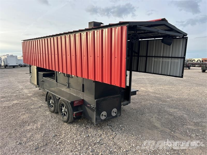  HBT Smokers 15 ft 8 in T/A Food Concession Trailer Citas piekabes