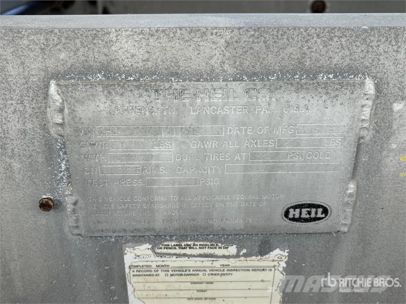 Heil 1010 cft T/A Pneumatic Bulk Trailer Прочие прицепы