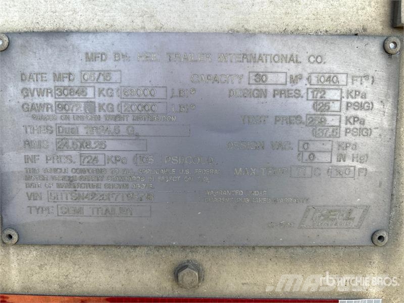 Heil 1040 cft T/A Pneumatic Bulk Trailer Egyéb pótkocsik