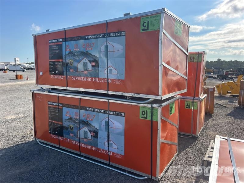  HIlls Industrial 1005026 50 ft x 100 ft Storage Bu Stålrammer