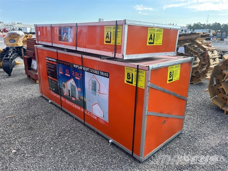 HIlls Industrial 403022 30 ft x 40 ft Storage Buil Stålrammer