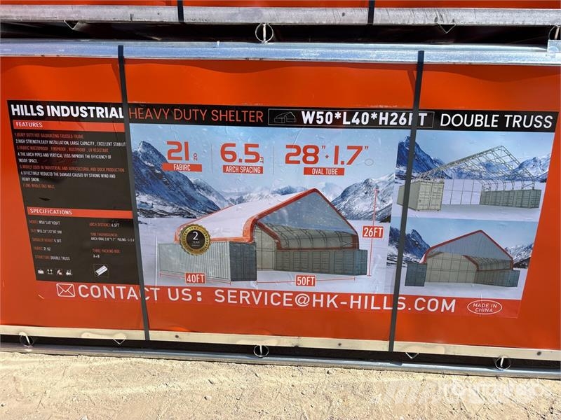  HIlls Industrial 504026 x 26 ft Container Shelter  Construction - Autres