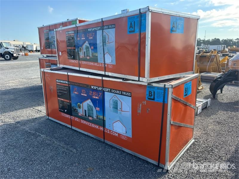  HIlls Industrial 603022 30 ft x 60 ft Storage Buil Stålrammer