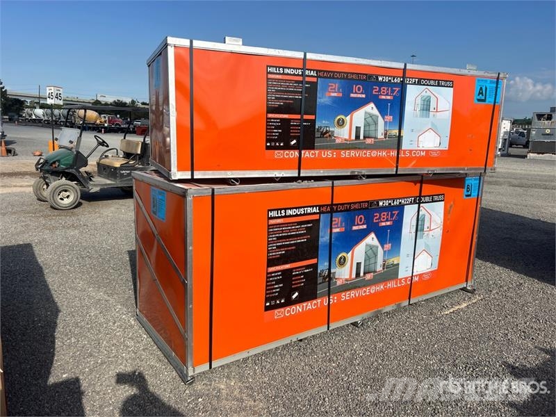  HIlls Industrial 603022 30 ft x 60 ft Storage Buil Stålrammer
