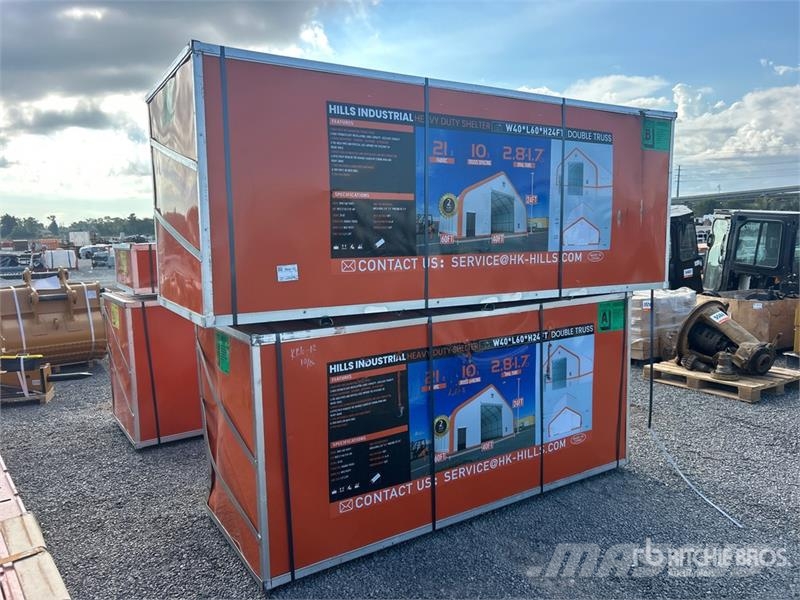  HIlls Industrial 604024 40 ft x 60 ft Storage Buil Stålrammer