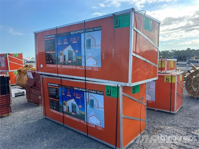  HIlls Industrial 604024 40 ft x 60 ft Storage Buil Stålrammer