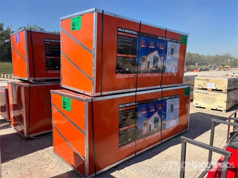  HIlls Industrial 604024 40 ft x 60 ft x 24 ft Stor Telai in acciaio