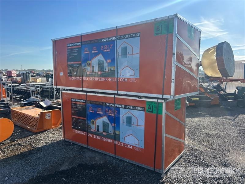 HIlls Industrial 604024 40 ft x 60 ft Storage Buil 철골 건물