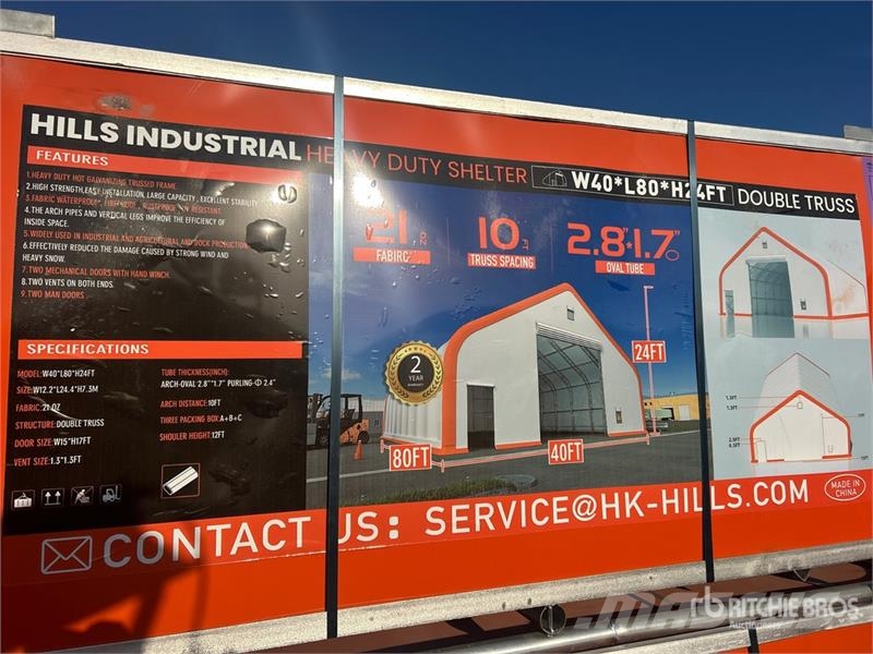 HIlls Industrial 804024 40 ft x 80 ft Storage Buil 철골 건물