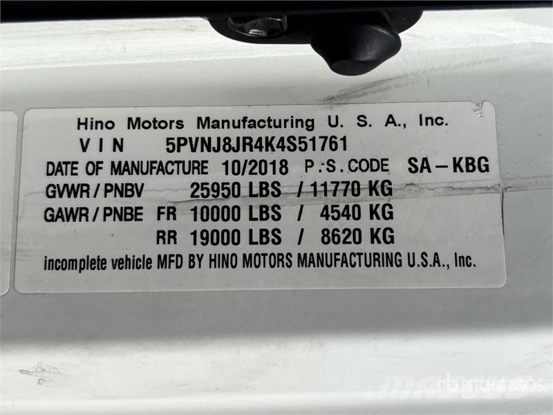 Hino 268 Temperature controlled trucks