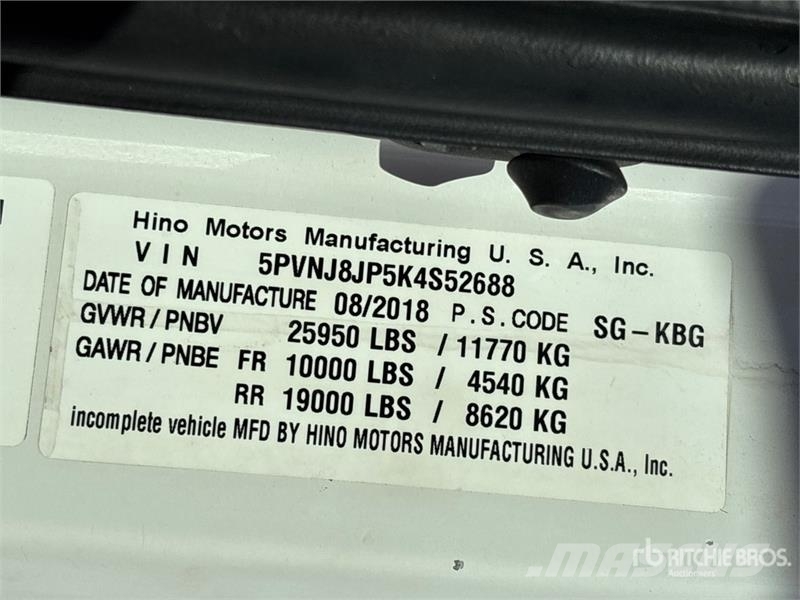 Hino 268 Kravas automašīnas - refrižeratori