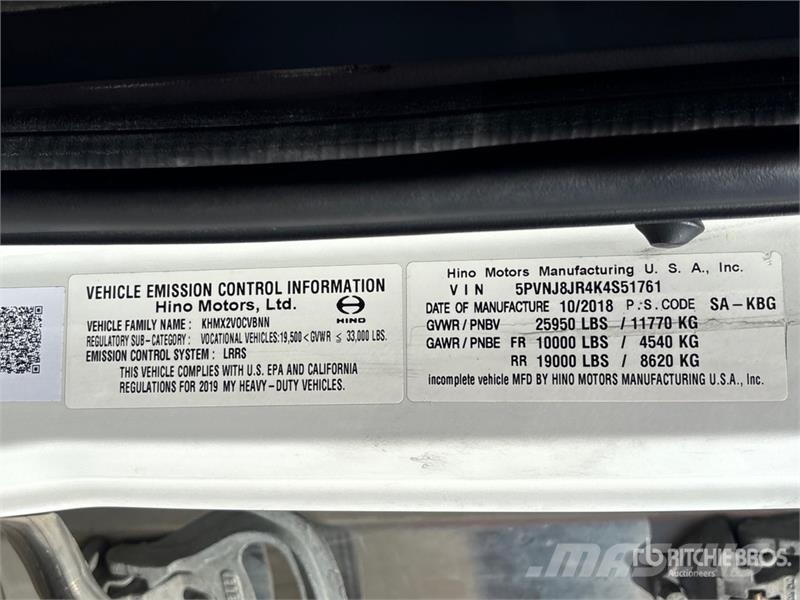 Hino 268 Temperature controlled trucks