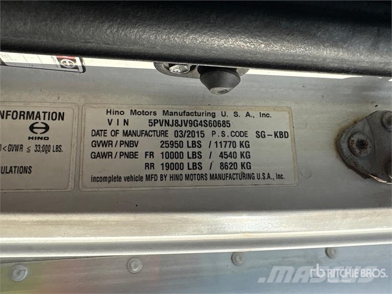 Hino 268 Kofferaufbau