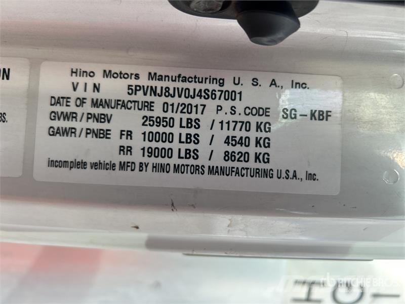 Hino 268 탑차 트럭