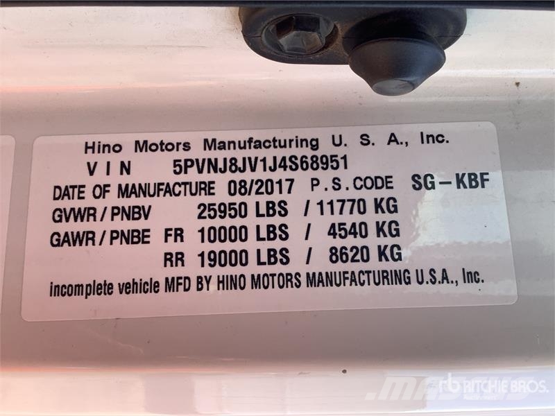 Hino 268 Sanduk kamioni