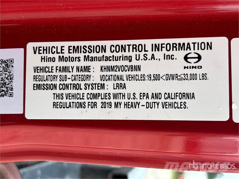 Hino 268 Vehicule de recuperare