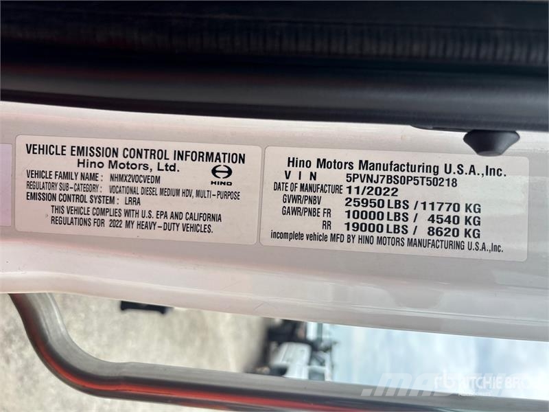 Hino 268 Vyslobodzovacie vozidlá