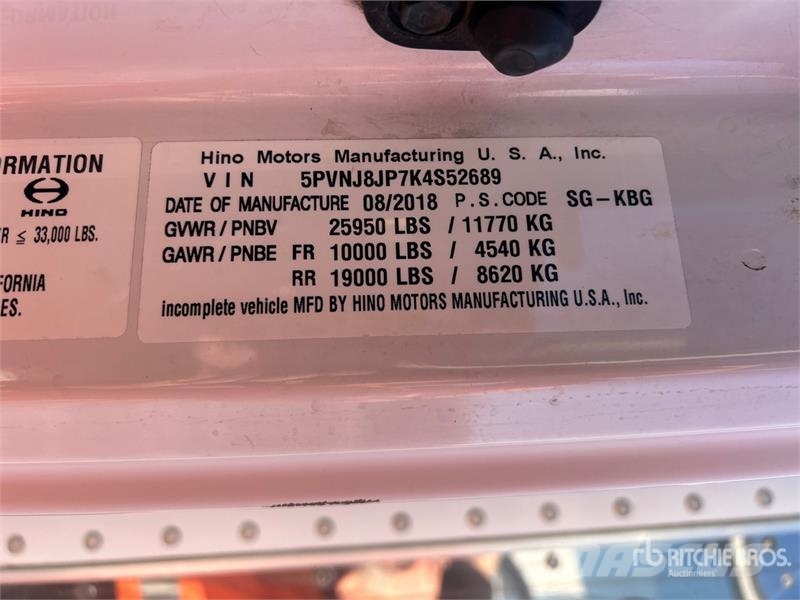 Hino 268 Kravas automašīnas - refrižeratori