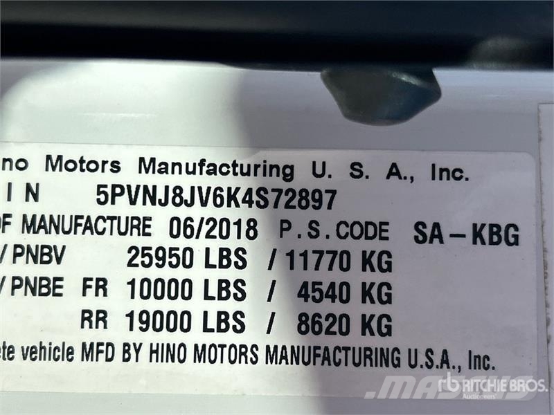 Hino 268 Kølelastbiler