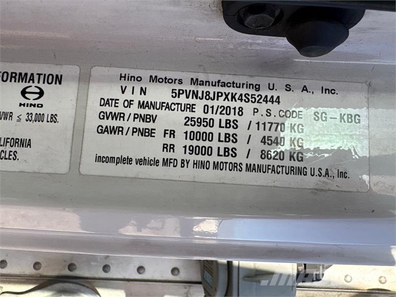 Hino 4x2 Refrigerated Truck (Inoperable) Рефрижератори