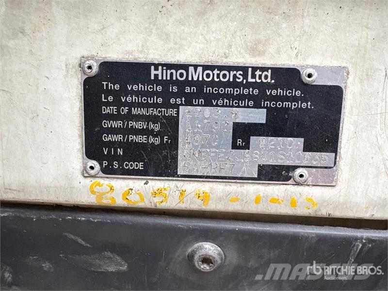 Hino FE2620 4x2 Cargo COE Extended Cab Van Truck Kapali kasa kamyonlar