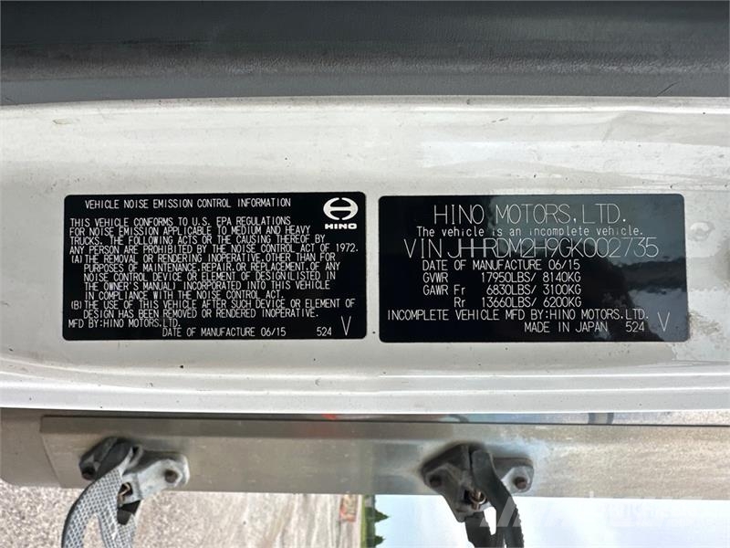 Hino XJC720 4x2 Refrigerated Truck Camiones con temperatura controlada