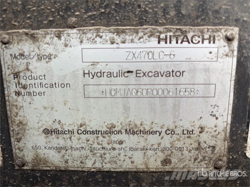 Hitachi ZX470LC-6 Tracked Excavator Gravemaskiner på larvebånd