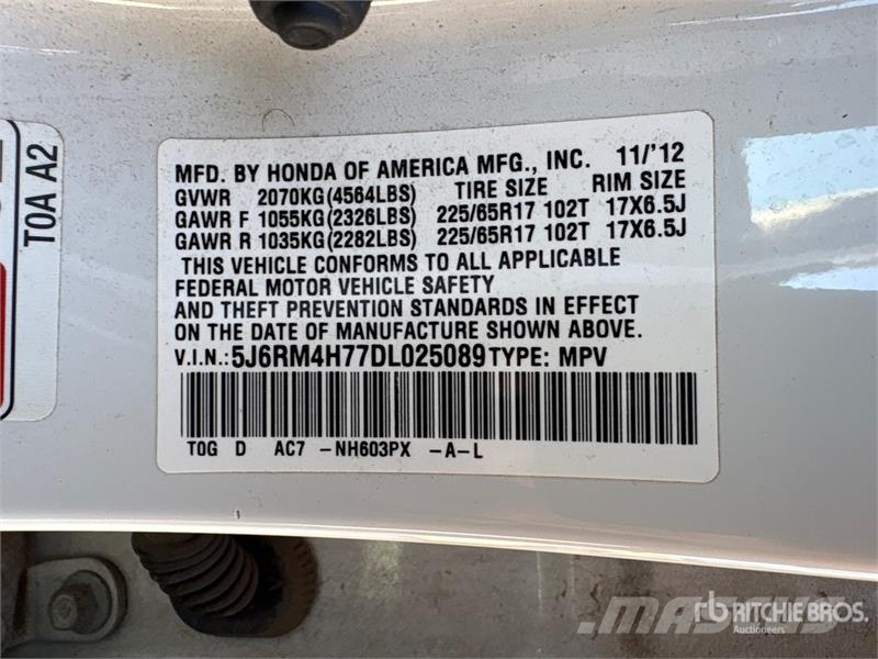Honda CR-V AWD SUV (Inoperable) Personbiler