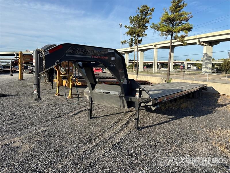Horizon FHZGN40MR10K 40 ft T/A Gooseneck Equipment Trailer Remolques para transporte de vehículos