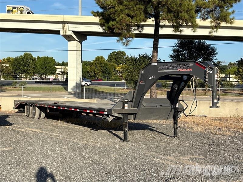 Horizon FHZGN40MR10K 40 ft T/A Gooseneck Equipment Trailer Remolques para transporte de vehículos