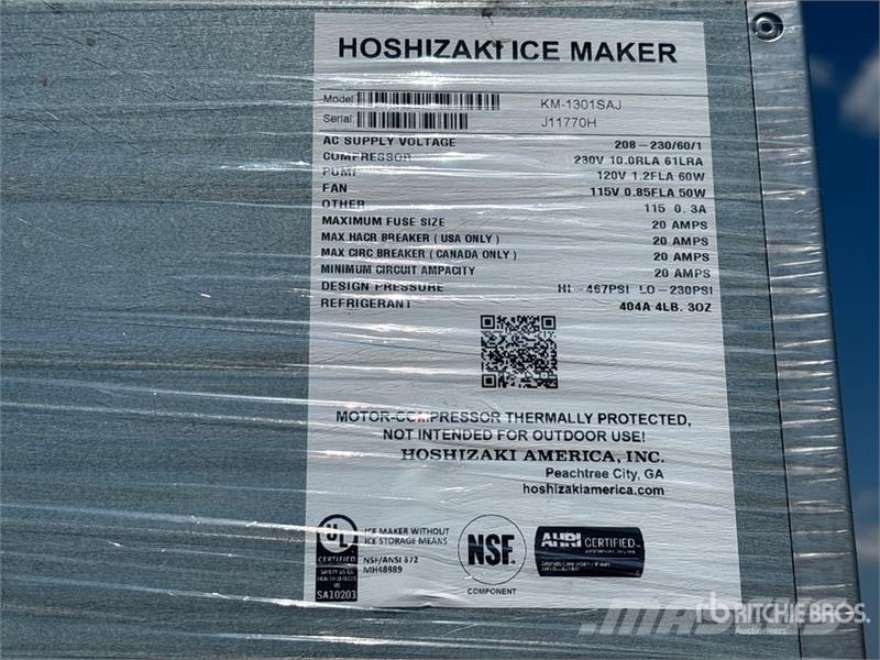 Hoshizaki Km-1301SAJ Ice Machine Construcción - Otros
