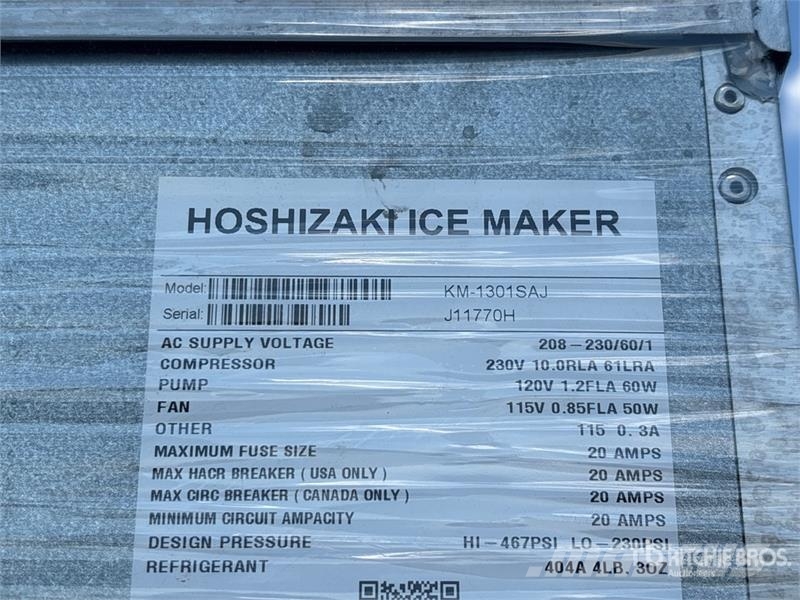 Hoshizaki Km-1301SAJ Ice Machine Construcción - Otros