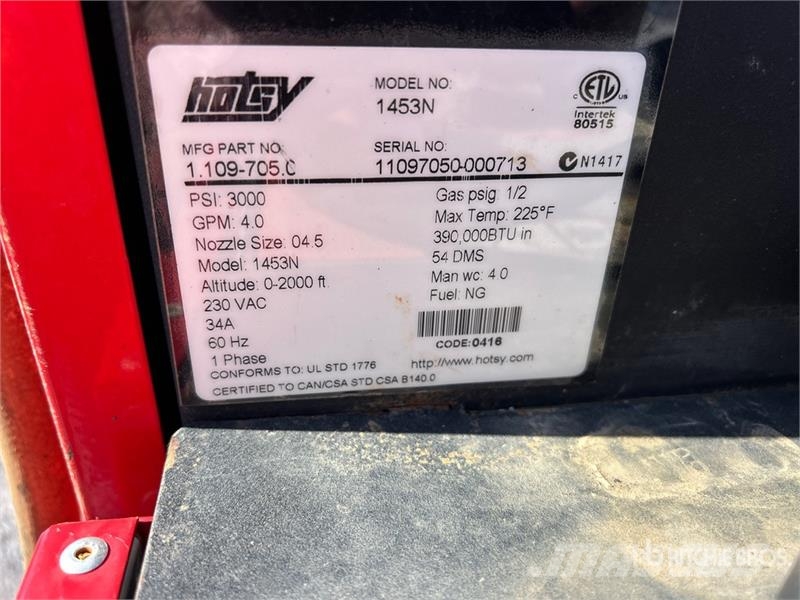 Hotsy 1453N Pressure Washer Alacsony nyomású