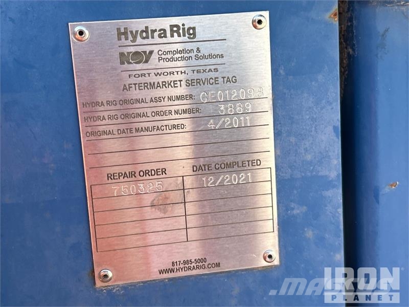 Hydra Rig Wet Kit Assembly Muud osad