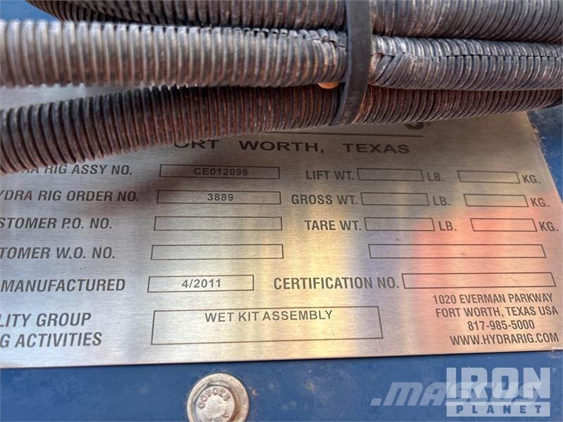 Hydra Rig Wet Kit Assembly Muud osad