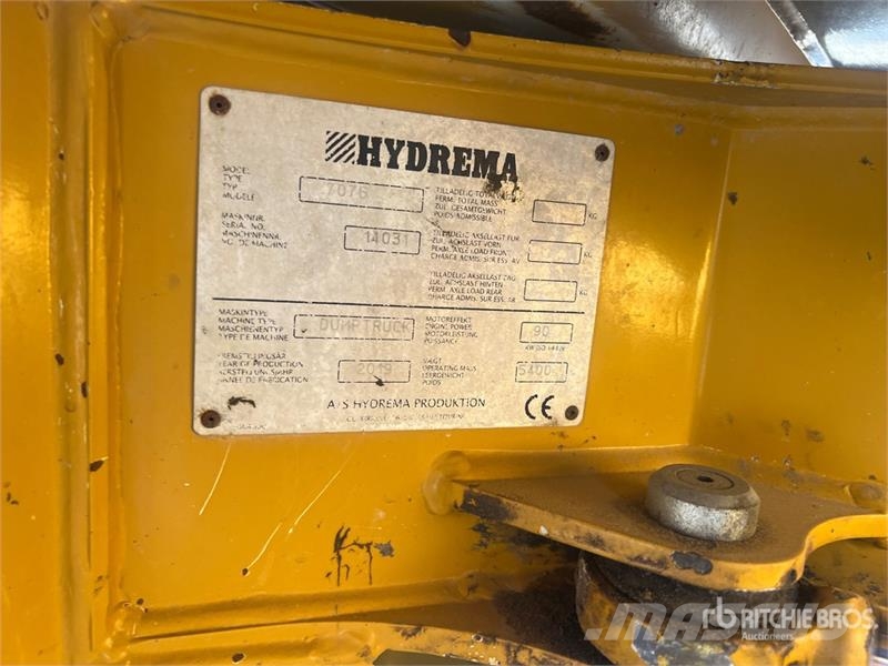 Hydrema 707G Articulated Dump Truck Knik dumptrucks