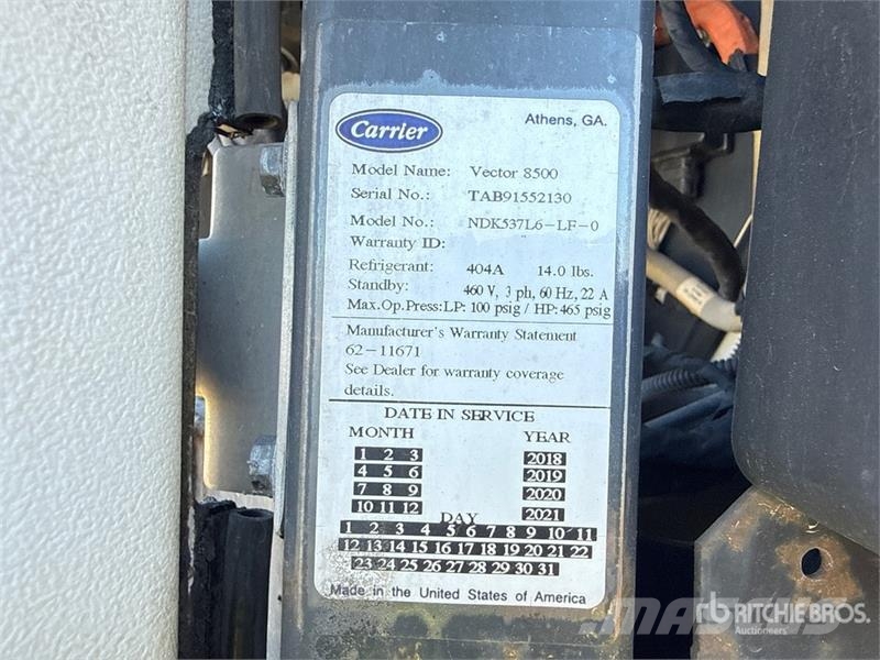 Hyundai 53 ft x 102 in T/A Refrigerated Trailer Полуприцепы-рефрижераторы