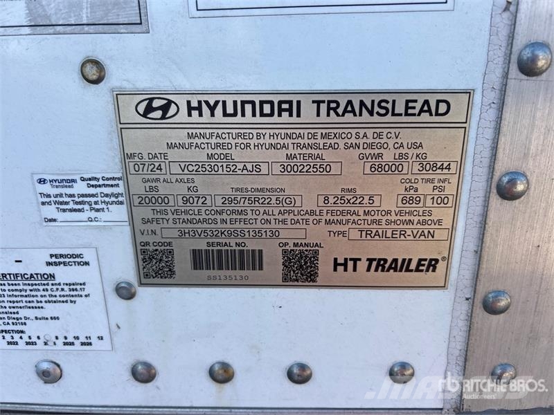 Hyundai VC2530152-AJS Prikolice zabojniki