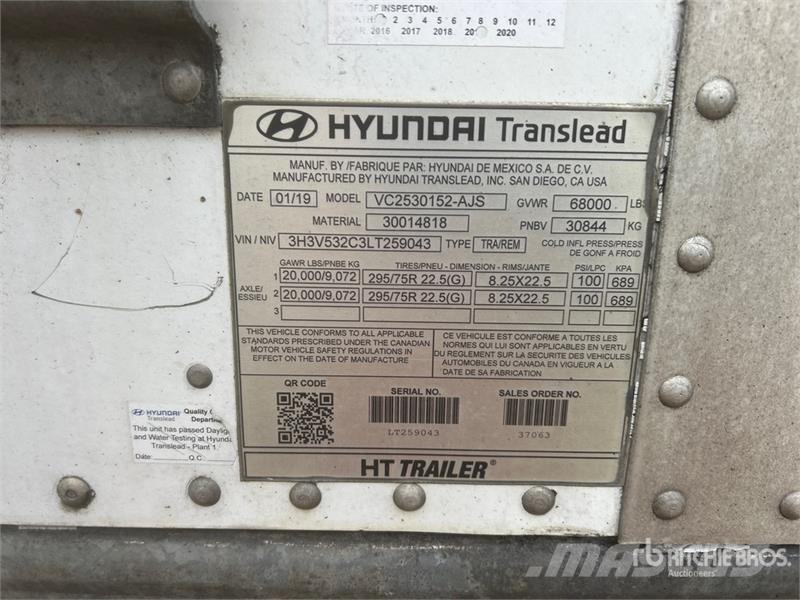 Hyundai VC2530152-AJS Dobozos pótkocsik