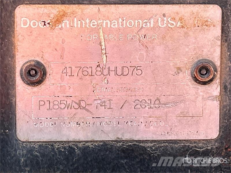 Ingersol-Rand P185WJD-T4I 185 cfm Mobile Air Compr Compresseur
