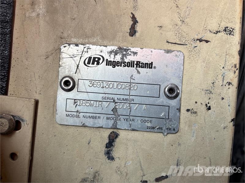 Ingersoll Rand 185 Air Compressor Mobile Air Compressor Compressors