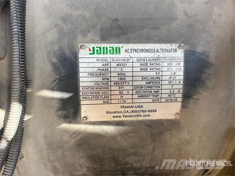  Intech Equipment & Supply LEC250-3-T4 250 kW Mobil Dieselgeneratorer