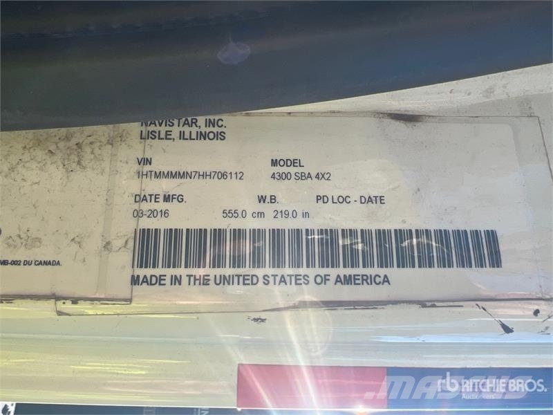 International 4300 Crew Cab Asphalt Support Service Truck Ostali kamioni