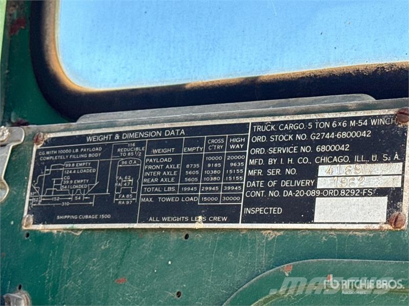 International GI 6x6 T/A Day Cab Truck Tractor Trekkvogner