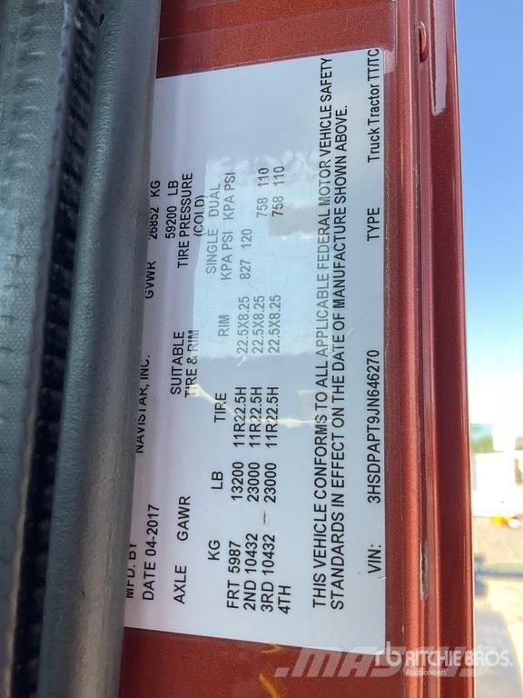 International HX520 6x4 T/A Day Cab Truck Tractor Vilcēji