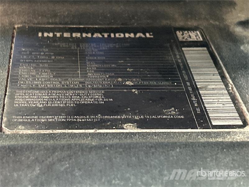 International LT625 6x4 T/A Day Cab Truck Tractor Prime Movers