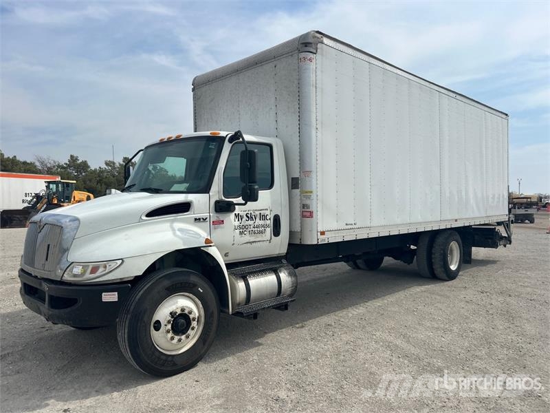 International MV607 4x2 Van Truck Van Body Trucks